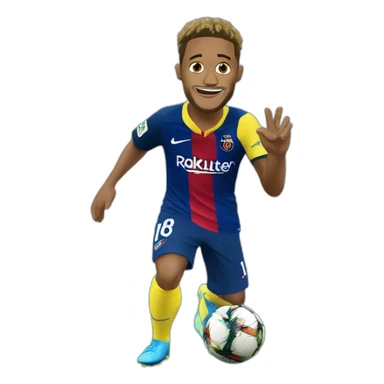 Neymar qui fait Un doigt d'honneur sticker