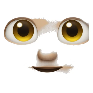 Small eyes on face sticker