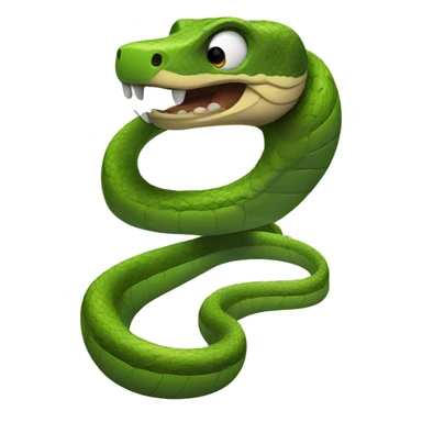 snake with 3/4 perspecti sticker