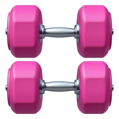 pink mini dumbbell sticker