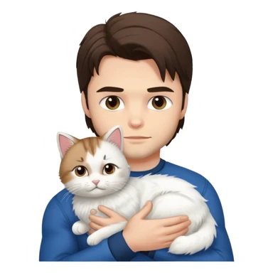 Bucky Barnes and alpine the cat sticker
