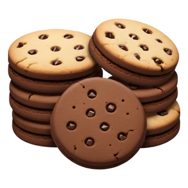 A plate of chocolate shortbread cookies (without chocolaté chips) sticker