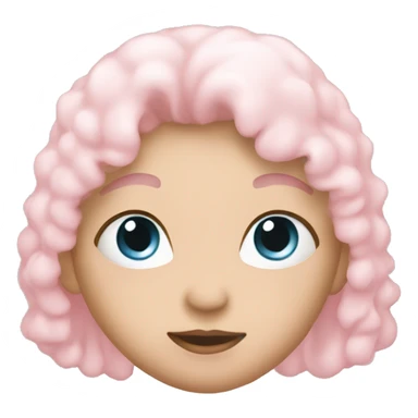 light baby pink heart  sticker