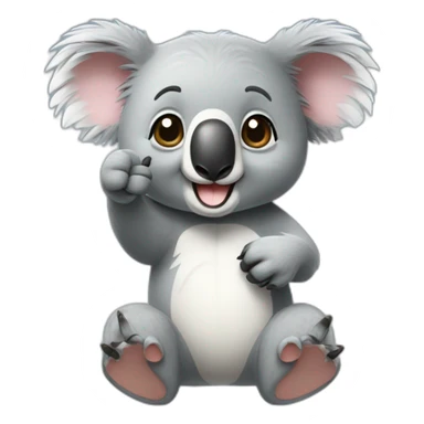 koala giving a thumbs up sticker