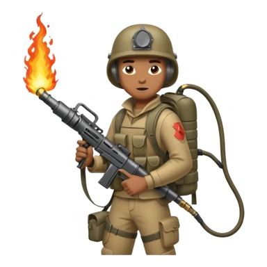 flame thrower world war 2 sticker