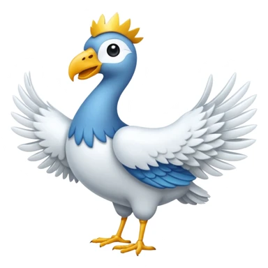 Quiero un emoji de la paz con una paloma blanca y un círculo sticker