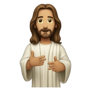 jesus christ saying no sticker