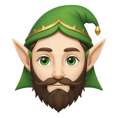 long bearded elf sticker