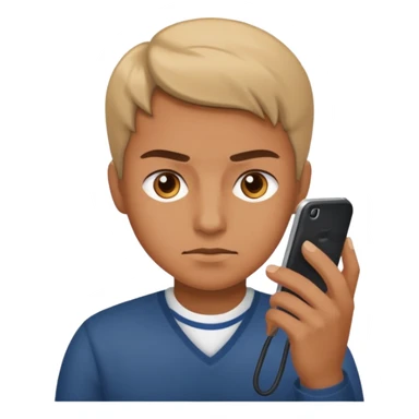 Scammer on a phone sticker