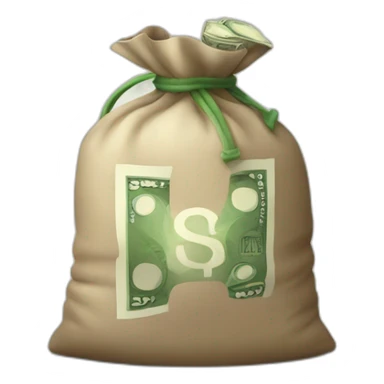 bag of money sticker