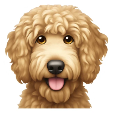 Really cute funny golden doodle  sticker