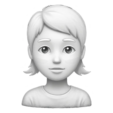 white chalk silhouette drawing sticker