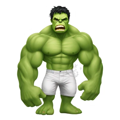 Hulk avec des bras de banane sticker