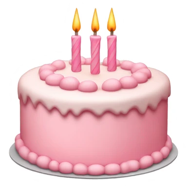 Light pink birthday cake  sticker
