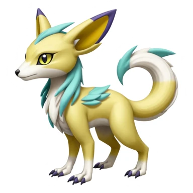Meloetta-Vernid-Trico-Renamon-Sergal-Pokémon-Fakémon-fusion-hybrid-creature sticker