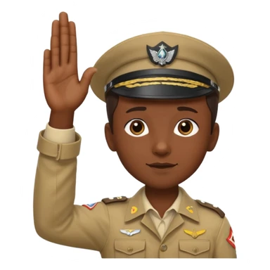 Mano izquierda saludo scout sticker