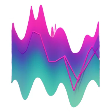 vaporware color theme, stock price going up sticker