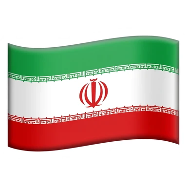 Iranian flag with lion sticker