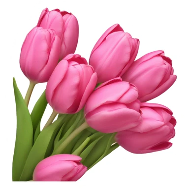 Bouquet of pink tulips sticker