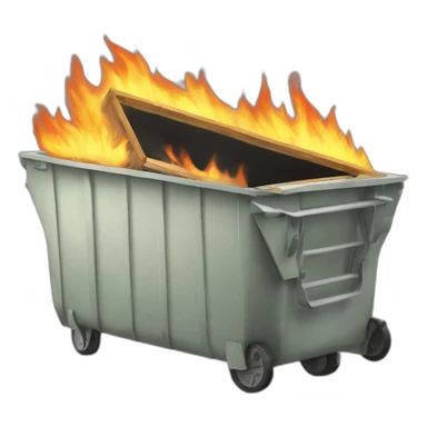 dumpster-fire sticker