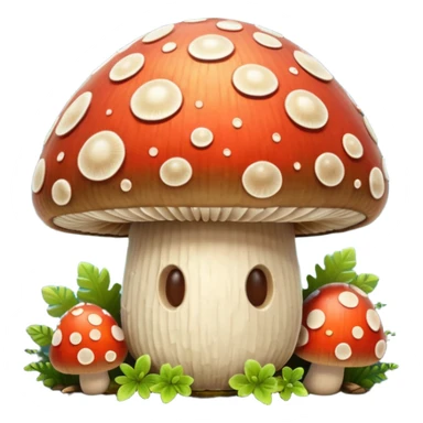mushroom shell shield object icon, fantasy shield made from a thick mushroom cap, textured mushroom surface, natural curved shape, small glowing spores, cute forest vibe, 3D cartoon, mobile game icon style, centered, clean background, soft shadow, no text, no watermark
 
 sticker