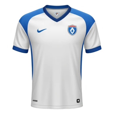 White soccer jersey sticker