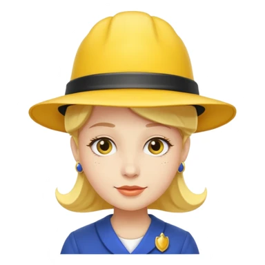 royal with yellow hat sticker