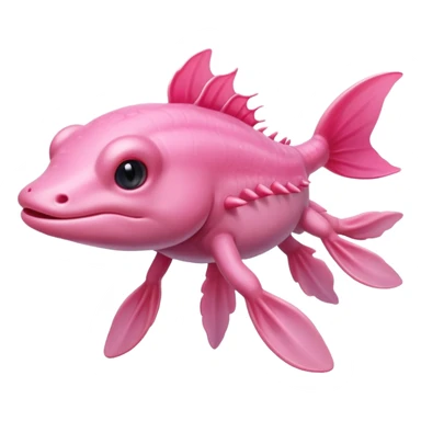 A high-resolution digital illustration of a of an axolotl sticker