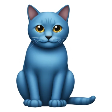 A slay blue cat sticker