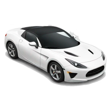 Sports car white sticker
