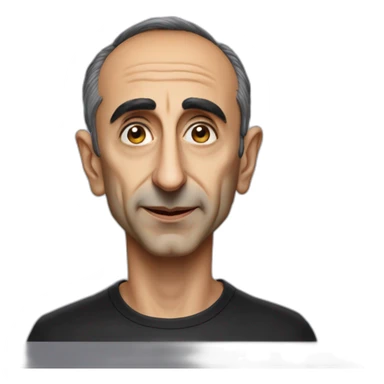 Eric Zemmour avec un nez de sorcière sticker