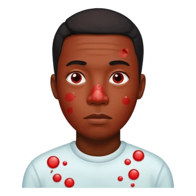 measles black man sticker