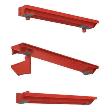 red steel beam sticker