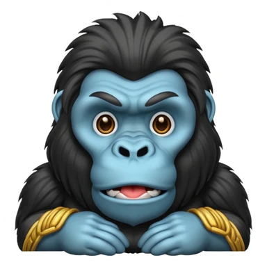 long haired gorilla sticker