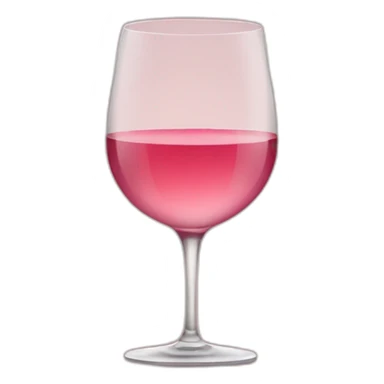 A glass of rose wine sticker