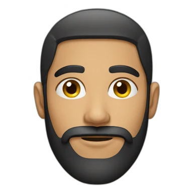 young Arab man with a thick beard sticker