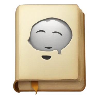 buch mit gesicht sticker