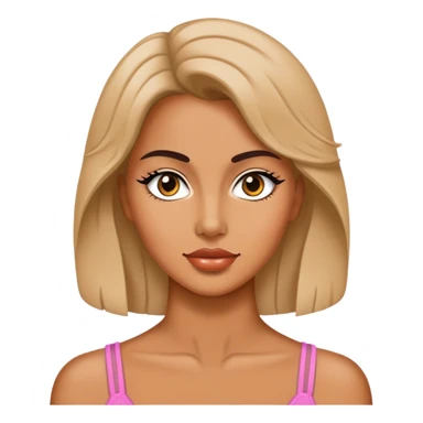 Beautiful woman in 1980’s woman fashion look sticker