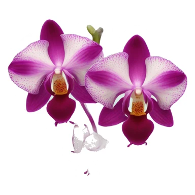 Twin orchids sticker