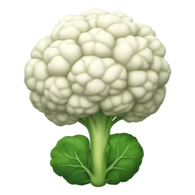cauliflower looking in the mirror sticker