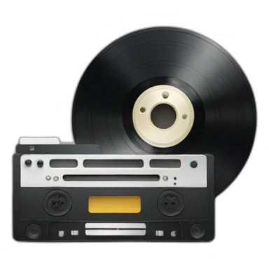 vinyl and analog tape sticker
