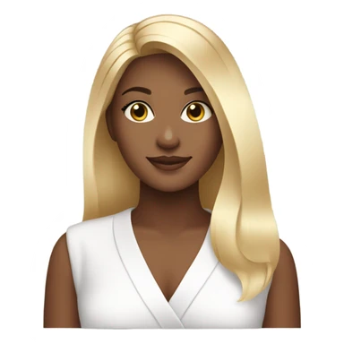 Girl blonde in spa salon sticker