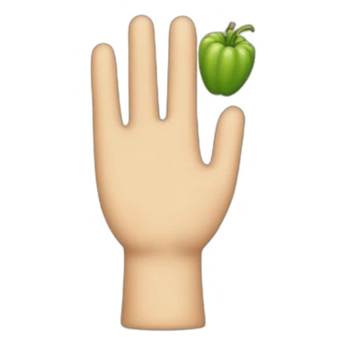 business on the palm hand sticker