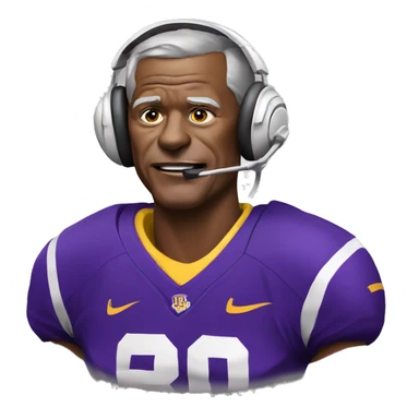 LSU football coach O sticker