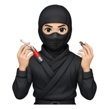 smoke bomb ninja sticker