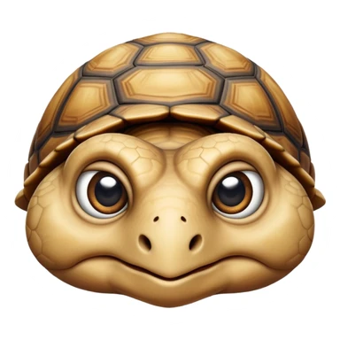 cinematic-tortoise-realistic--emoji,,-wrinkled-wise-face-peering-ahead-with-calm-determination,-cute large-eyes-reflecting-centuries of wisdom, sticker