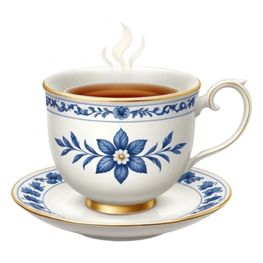 porcelain tea cups sticker