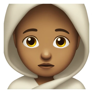 very sad newborn sticker