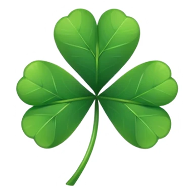 Five pisce clover sticker