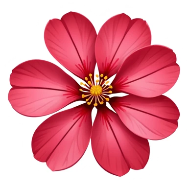 Red sakura sticker